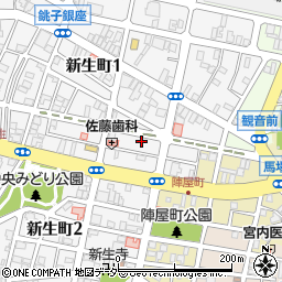 千葉県銚子市新生町2丁目6-12周辺の地図