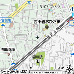 東京都江戸川区西小岩1丁目13周辺の地図