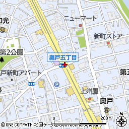 奥戸５周辺の地図