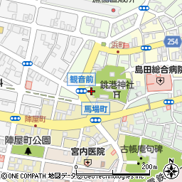 千葉県銚子市馬場町171周辺の地図
