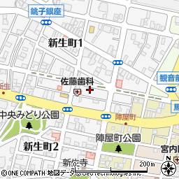 千葉県銚子市新生町2丁目6-10周辺の地図