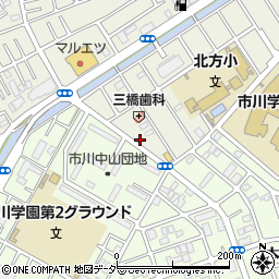 千葉県市川市北方町4丁目1198周辺の地図