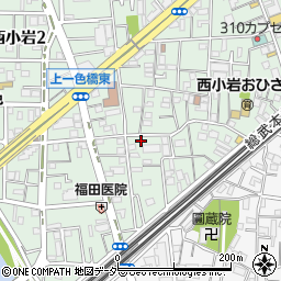 東京都江戸川区西小岩1丁目11-14周辺の地図