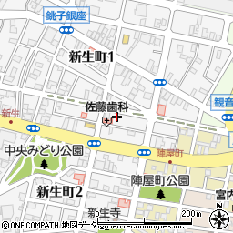 千葉県銚子市新生町2丁目6-8周辺の地図