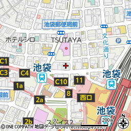 千里香 池袋店周辺の地図