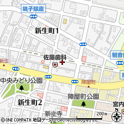 千葉県銚子市新生町2丁目6-9周辺の地図