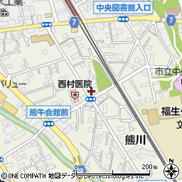 東京都福生市熊川929周辺の地図