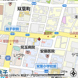 クロスサイト銚子店周辺の地図
