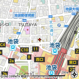 池袋演芸場周辺の地図