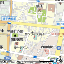 銚子ビル駐車場周辺の地図