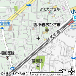 東京都江戸川区西小岩1丁目13-13周辺の地図