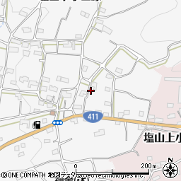 山梨県甲州市塩山下小田原206周辺の地図