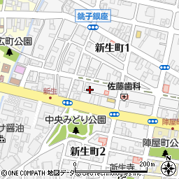 千葉県銚子市新生町2丁目5-23周辺の地図