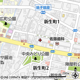 千葉県銚子市新生町2丁目5-24周辺の地図