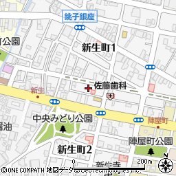 千葉県銚子市新生町2丁目5周辺の地図