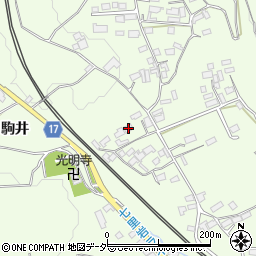 山梨県韮崎市藤井町駒井782周辺の地図