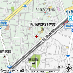 東京都江戸川区西小岩1丁目13-15周辺の地図