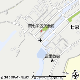 千葉県富里市七栄93-22周辺の地図
