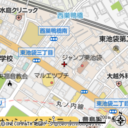 東京都豊島区東池袋2丁目44-14周辺の地図