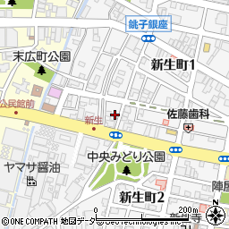 千葉県銚子市新生町2丁目3-14周辺の地図
