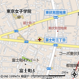 ＨｏｎｄａＣａｒｓ東京中央東伏見店周辺の地図