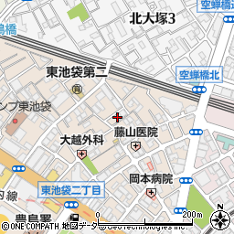 東京都豊島区東池袋2丁目30周辺の地図
