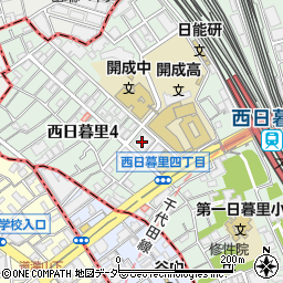 東京都荒川区西日暮里4丁目20周辺の地図
