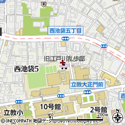 東京都豊島区西池袋5丁目周辺の地図