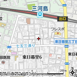 三河島駅徒歩4分駐車場周辺の地図