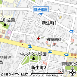 千葉県銚子市新生町2丁目5-1周辺の地図