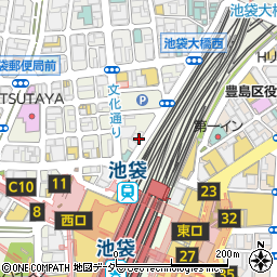 東京都豊島区西池袋1丁目29周辺の地図