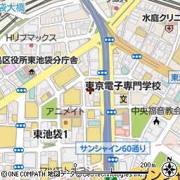 東京都豊島区東池袋1丁目31-6周辺の地図