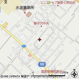 千葉県富里市七栄724-42周辺の地図