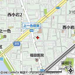 東京都江戸川区西小岩1丁目8-2周辺の地図