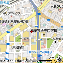佐藤貴美枝ニットソーイングクラブ池袋店周辺の地図