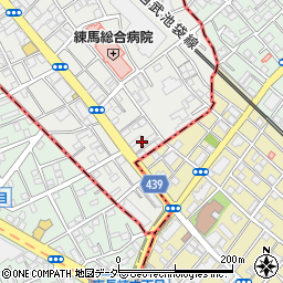 東京都練馬区旭丘1丁目5周辺の地図