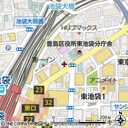 株式会社ケイ・ウノ　池袋店周辺の地図