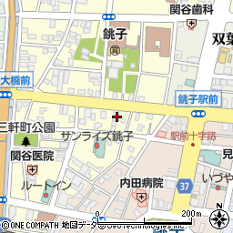 千葉県銚子市若宮町6-8周辺の地図