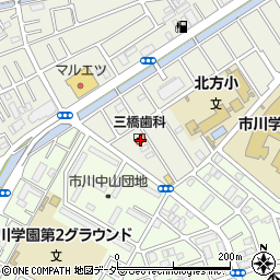 千葉県市川市北方町4丁目1334周辺の地図