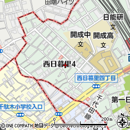 東京都荒川区西日暮里4丁目15周辺の地図