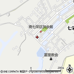 千葉県富里市七栄93-19周辺の地図