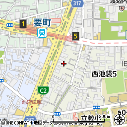 東京都豊島区西池袋5丁目26周辺の地図