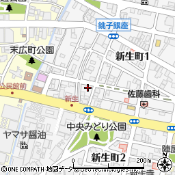 千葉県銚子市新生町2丁目3-6周辺の地図