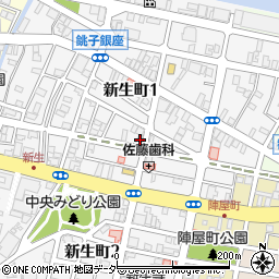 千葉県銚子市新生町1丁目52-8周辺の地図
