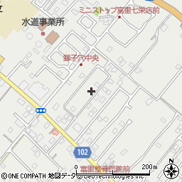 千葉県富里市七栄724-48周辺の地図