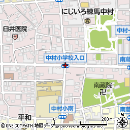 中村小入口周辺の地図