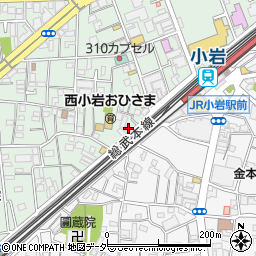 東京都江戸川区西小岩1丁目19-34周辺の地図