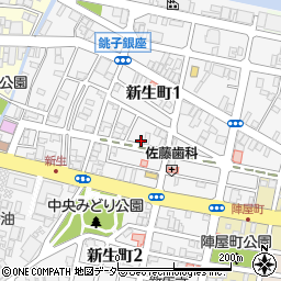 千葉県銚子市新生町1丁目52-13周辺の地図