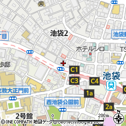 東京都豊島区池袋2丁目18-1周辺の地図