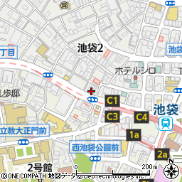 東京都豊島区池袋2丁目18周辺の地図